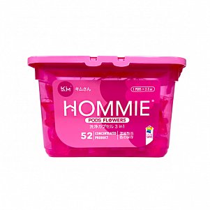 Капсулы MR.KIM "Hommie Pods Flowers" для стирки цветного белья 52шт/Китай