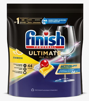 Таблетки для посудомоечных машин Finish Ultimate All in 1, 30шт