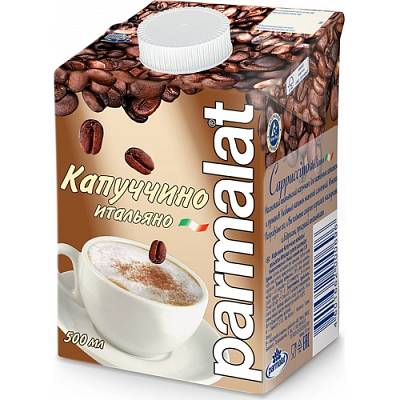 Коктейль молочный Пармалат Капуччино 1,5% 500гр БЕЗ ЗМЖ