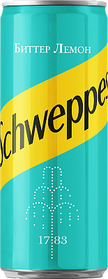 Напиток газированный Schweppes Биттер Лемон 0,33 л жб (Швепс)