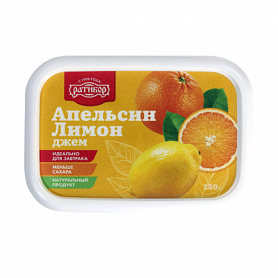 Джем "Ратибор" Апельсин-Лимон пластик 180гр