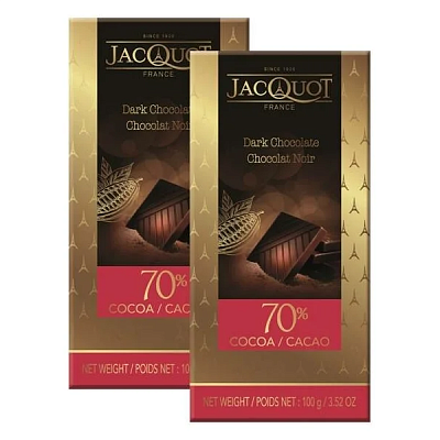 Шоколад Jacquot горький 70% какао 100гр