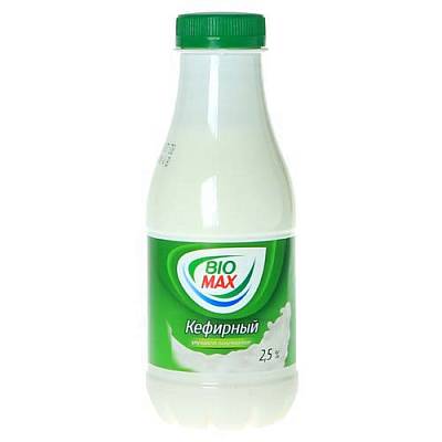 Кефирный продукт Bio-Max эффективный 2,5% бутылка 450гр  БЕЗ ЗМЖ