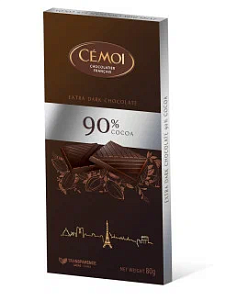 Шоколад Cemoi горький 90% какао 80гр