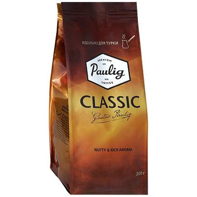 Кофе Paulig Classic молотый для турки 200г (Паулик)