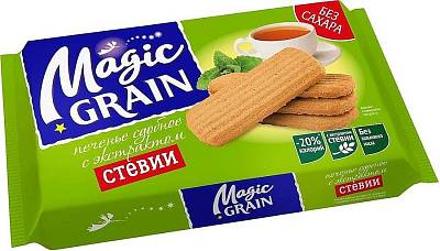 Печенье Magic Grain сдобное мультизлаковое с экстрактом стевии 150г
