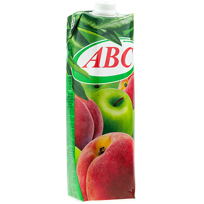 Нектар ABC Яблочно-персиковый с мякотью пэт 1,0л