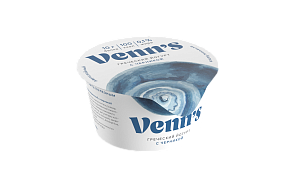 Йогурт Venn`s Греческий обезжиренный с черникой 0,1% стакан 130гр  БЕЗ ЗМЖ