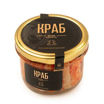 Мясо Краба в собственном соку первая фаланга с/б 240г/ Камчатский