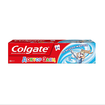 Зубная паста Колгейт Доктор Заяц со вкусом жвачки 50млх48