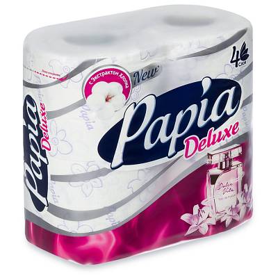 Туалетная бумага Papia Deluxe Dolce Vita Арома 4х сл 4штх14