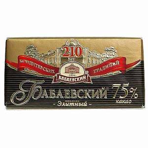 Шоколад Бабаевский Элитный 75% какао 90-100грх18