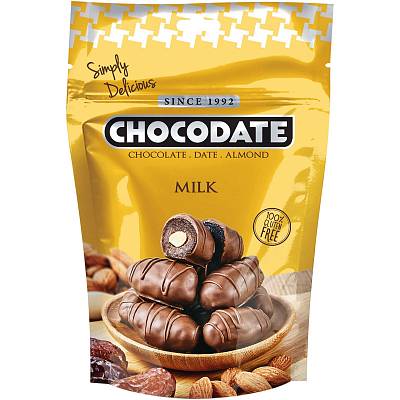 Финики "Chocodate" с миндалем в молочном шоколаде 100гр