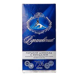 Шоколад Вдохновение Элитный с миндалем 75% какао 100грх17/Бабаевский