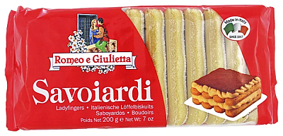 Печенье Савоярди "Romeo e Giulietta" сахарное для тирамису 200гр