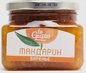 Варенье Te Gusto из мандарина ст/б 430гр