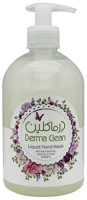 Мыло жидкое для рук "Derma Clean" с маслом инка инчи, экстрактом дягиля и лотоса 500мл