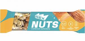 Батончик ореховый протеиновый "Rex" "Nuts" Соленая карамель 40гр