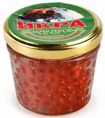 Икра Макаров Лососевая зернистая (нерка) ст/б 100гр