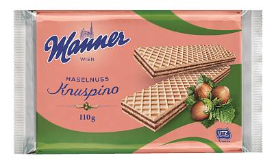 Вафли Manner c шоколадным кремом  Кнуспино 110гр