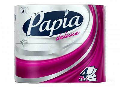 Туалетная бумага Papia Deluxe 4х сл. Paradiso Fiori 4штх14