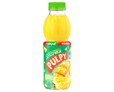 Напиток Добрый Pulpy ананас-манго и кусочки 0,45мл