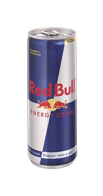 Энергетический напиток Red Bull б/а ж/б 0,25л (Ред булл)