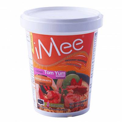 Лапша "iMee" со вкусом супа Том Ям с креветками, стакан 70гр