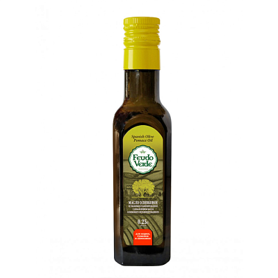 Масло оливковое Liberitas POMACE Feudo Verde оливков раф с доб. нераф олив масла ст.бут 0,250л
