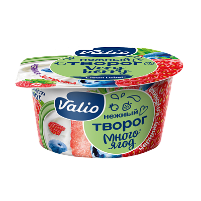 Творог Виола Very Berry с черникой и клубникой 3,5% 140г БЕЗ ЗМЖ