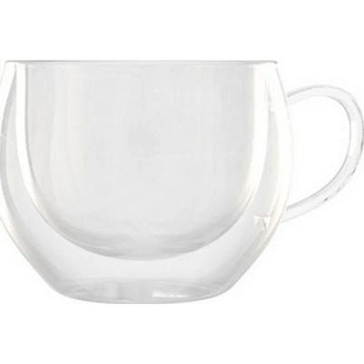 Чашка QWERTY стеклянная с двойными стенками Medio 270мл