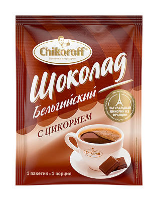 Напиток Chikoroff Шоколадный растворимый бельгийский с цикорием на фруктозе 12г