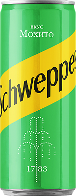 Напиток газированный Schweppes Мохито0,33 л жб (Швепс)