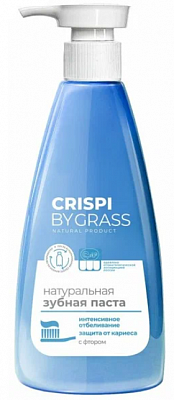 Зубная паста Grass Crispi отбеливающая флакон 250гр