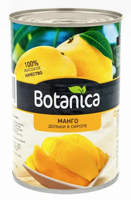 Манго Botanica дольки в сиропе ж/б 425мл