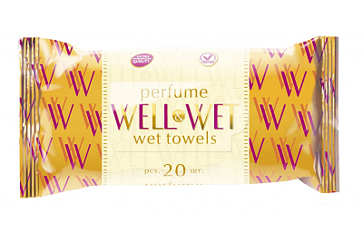Влажные салфетки W&W Luxence Gold parfume парфюмированные 20шт