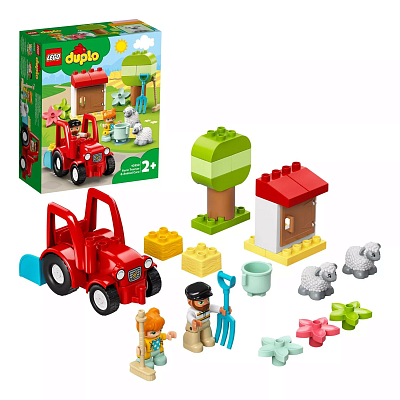 Конструктор LEGO DUPLO Фермерский трактор и животные