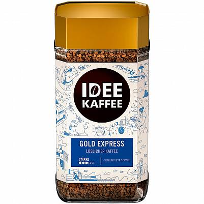 Кофе "IDEE Kaffe" "Gold Express" натуральный растворимый сублимированный с/б 100гр