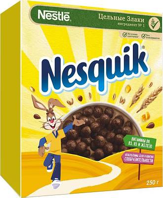 Готовый завтрак Nesquik шоколадые шарики 375г