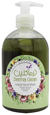 Мыло жидкое для рук "Derma Clean" с маслом инка инчи,экстрактом оливы и аралии 500мл