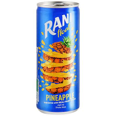Напиток RANI сокосодержащий с кусочками ананаса, 240 мл.