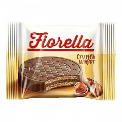 Вафли "Fiorella" в молочном шоколаде с ореховым кремом 20гр