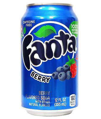 Напиток газированный Fanta berry газ ж/б 0,355мл (Фанта)