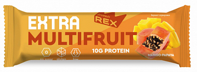 Батончик Rex sport протеиновый Extra манго-папайя 40гр