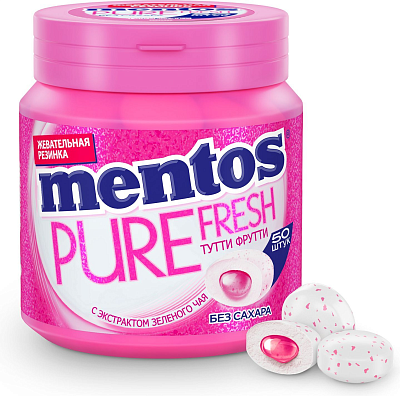 Жевательная резинка Ментос Pure Fresh Тутти-Фрутти 100гр