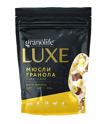 Гранола granolife LUXE мюсли Банан-шоколад 300гр