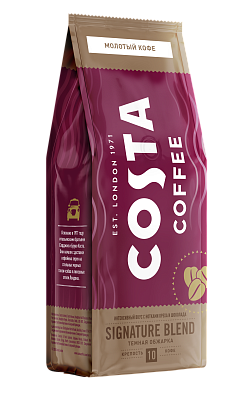 Кофе Costa Coffee молотый Signature Blend Espresso темная обжарка  200гр