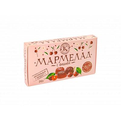 Мармелад Фабрика сладостей с вишней на пектине картон 190г, Россия