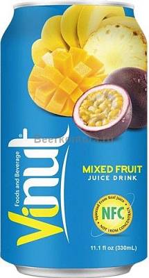 Напиток Vinut  с ароматом фруктовый микс,ж/б, 330 мл