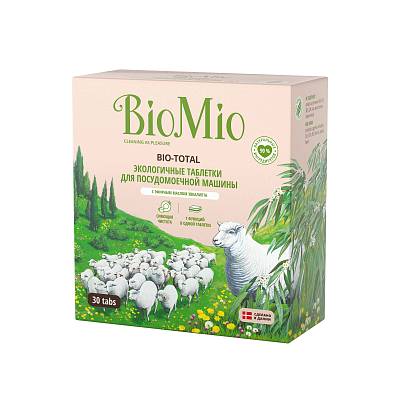 Таблетки для посудомоечных машин BioMio bio-total c эфирным маслом эвкалипта 600гр